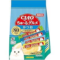 値上げ前に！CIAO ピュアちゅ〜る まぐろかつおバラエティ80本お買い得！！ CIAO ピュア ちゅ～る まぐろ・かつおバラエティ 20本入り | 商品情報